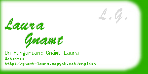 laura gnamt business card